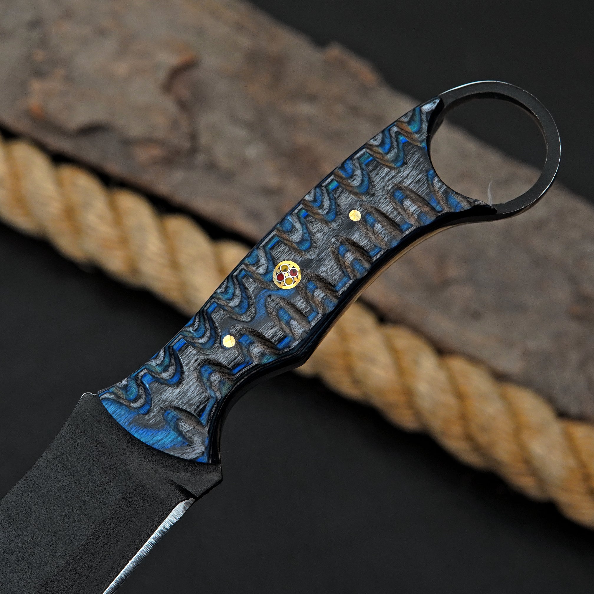 Ferossa Nightfall Pro Skinner Knife – Handmade